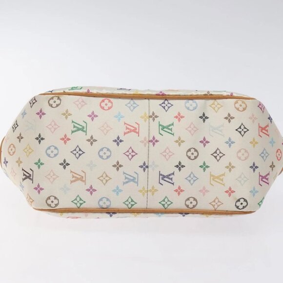 LOUIS VUITTON Monogram Multicolor Abelia Bag Satin White M92936 LV Auth sw895V - Picture 6 of 16